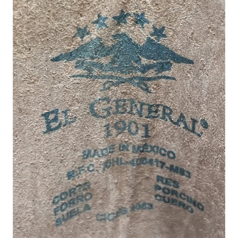 El General Camouflage Pointed Toe Western Cowboy Boots Size 25.5 Mexico / 6.5 US - Picture 13 of 14